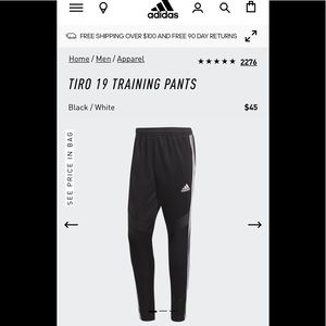 Adidas Men’s Tiro Training Pants